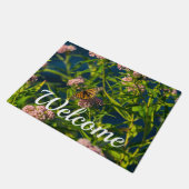 Monarch en Milkweed welkom deurmat (Schuin)