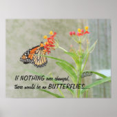 Monarch en Poster van de derde pijler met citaat (Voorkant)