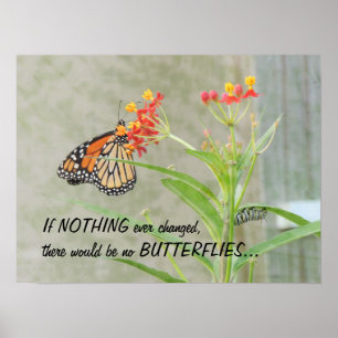 Monarch en Poster van de derde pijler met citaat