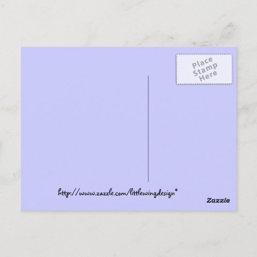 Monarch en Salvia Briefkaart (Achterkant)