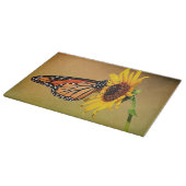 Monarch en zonnebloem snijplank (Hoek)