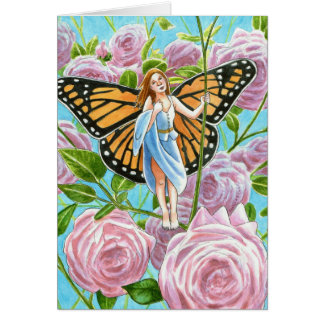 Monarch Fairy tussen de Rozen