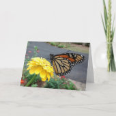 Monarch, geel zink, blanco kaart (Voorkant)