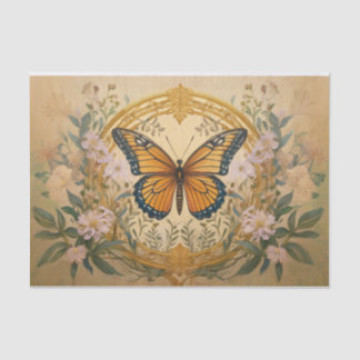 Monarch gesponnen goud, mooi formeel ontwerp tissuepapier