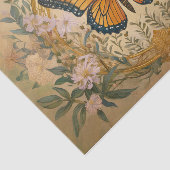 Monarch gesponnen goud, mooi formeel ontwerp tissuepapier (Detail)