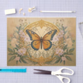 Monarch gesponnen goud, mooi formeel ontwerp tissuepapier (Craft)