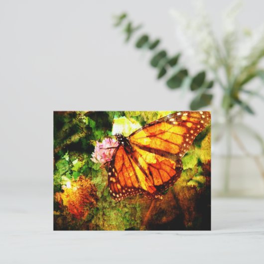 Monarch Grunge Briefkaart (Staand voorkant)