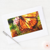 Monarch Grunge Rechthoekige Sticker (Envelop)