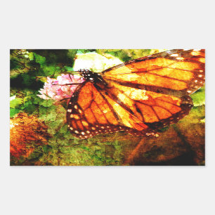 Monarch Grunge Rechthoekige Sticker