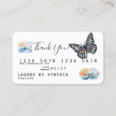 Monarch Holograph Dank u voor de moderne credit Ka Visitekaartje (Voorkant)