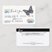 Monarch Holograph Dank u voor de moderne credit Ka Visitekaartje (Voorkant / Achterkant)