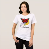 Monarch in beweging Tri-Blend shirt (Voorkant volledig)