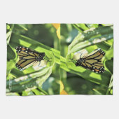 Monarch in de tuinen theedoek (Horizontaal)