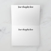 Monarch in een Zee van geel gevouwen Wenskaart Kaart (Binnen)