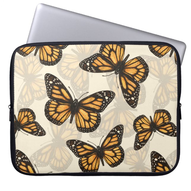 Monarch-kartonnen Laptop Sleeve (Voorkant)