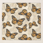 Monarch-kartonnen Sjaal<br><div class="desc">Monboogvlinder naadloos patroon, met de hand getrokken met waterverf en inkt</div>