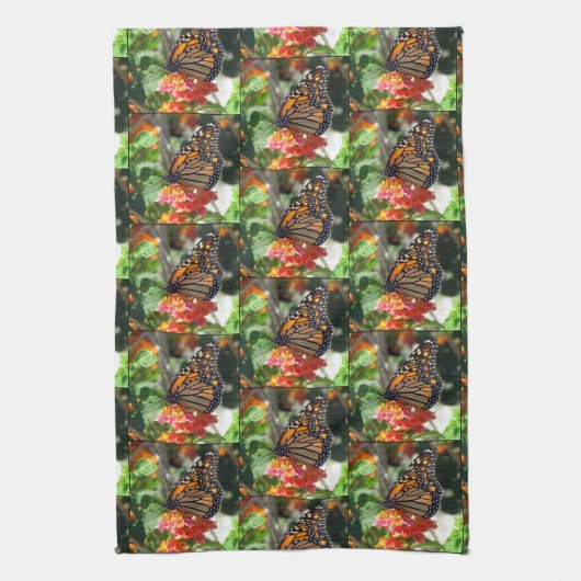Monarch - keukenhanddoek uit de vlinderreeks (Verticaal)