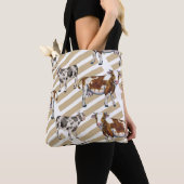 Monarch Koe Zwart Bont Tote Bag (Dichtbij)