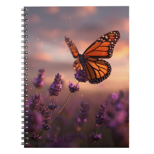 Monarch Lavender Glow Notitieboek (Voorkant)