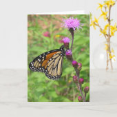 Monarch/Liatris Kaart (Gele Bloem)