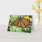 Monarch Majesteit (4) Wenskaart Kaart (Gele Bloem)