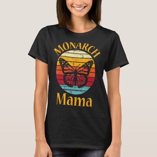 Monarch mam Monarch Butterfly  voor mam Mot T-shirt (Voorkant)