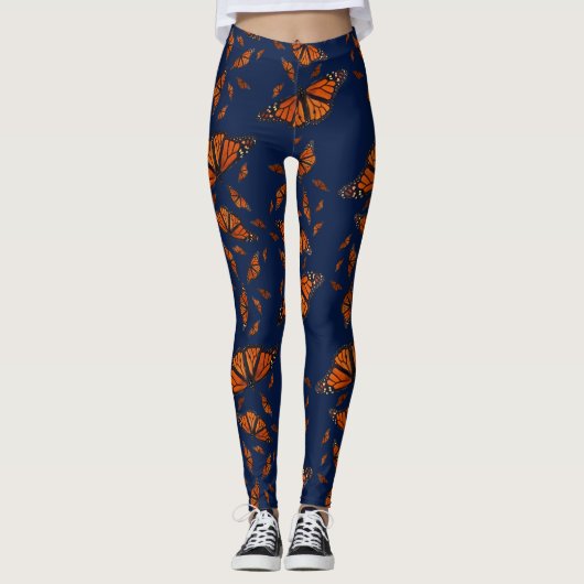 Monarch Medley Leggings (Marineblauw) (Voorkant)