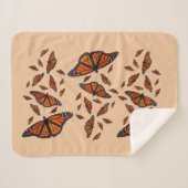 Monarch Medley Sherpa Blanket (Oranje) Deken (Voorkant (horizontaal))