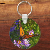 monarch met bloemen sleutelhanger (Voorkant)