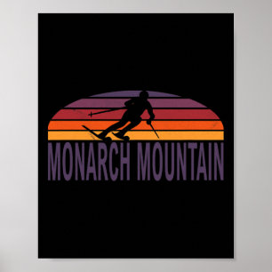 Monarch Mountain Colorado USA Skigebied Snowboard Poster