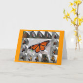 Monarch notecard kaart (Gele Bloem)
