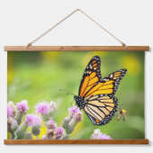 Monarch on Thistle Hanging Tapestry Hangend Wandkleed (Voorkant)