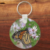 Monarch op Aster Sleutelhanger (Voorkant)