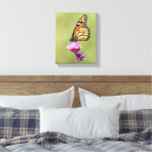 Monarch op Blazing Star Canvas Afdruk (Insitu (Slaapkamer))
