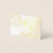 Monarch op een tak folie kaarten (Voorkant)