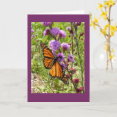 Monarch op Kaart van de Nota van Gayfeather van de (Gele Bloem)