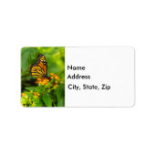 Monarch op Lantana Etiket (Voorkant)