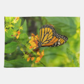 Monarch op Lantana Theedoek (Horizontaal)