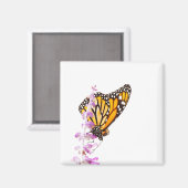 Monarch op lavendel magneet (Voorkant / Achterkant)