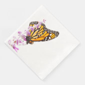 Monarch op lavendel servetten (Hoek)