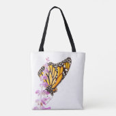 Monarch op lavendel tote bag (Achterkant)