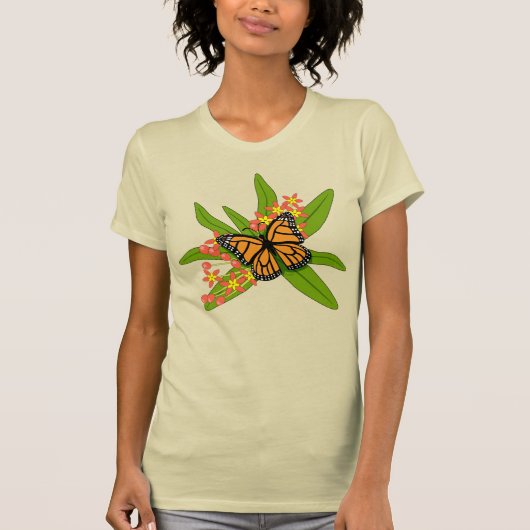 Monarch op Milkweed T-shirt (Voorkant)
