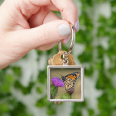 Monarch op weide Vederdistel Prairie Ridge Sleutelhanger (Hand)