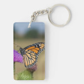 Monarch op weide Vederdistel Prairie Ridge Sleutelhanger (achterkant)