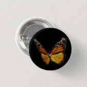 Monarch Oranje Butterfly Flying Insect Ronde Button 3,2 Cm (Voorkant /achterkant)