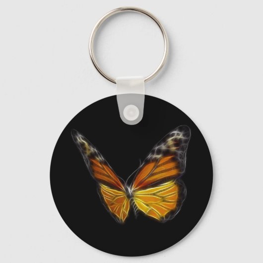 Monarch Oranje Butterfly Flying Insect Sleutelhanger (Voorkant)