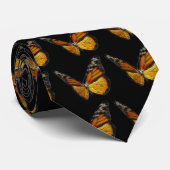 Monarch Oranje Butterfly Flying Insect Stropdas (Opgerold)