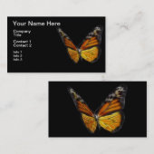 Monarch Oranje Butterfly Flying Insect Visitekaartje (Voorkant / Achterkant)