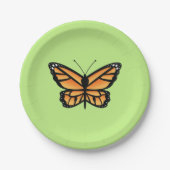 Monarch Oranje vlinder Papieren Bordje (Voorkant)