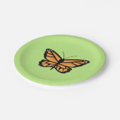 Monarch Oranje vlinder Papieren Bordje (Gekanteld)